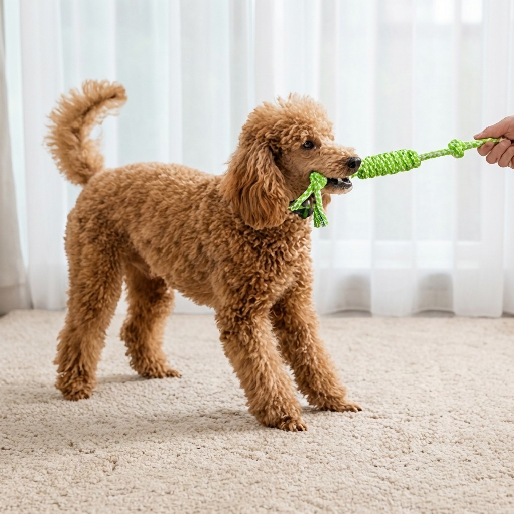 Rope toys on a light background